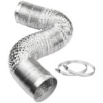Aluminium flexible duct non insulated 4",6",8",10",12"